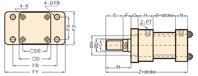 Sensor Heavy Oil Hydraulic Cylinder