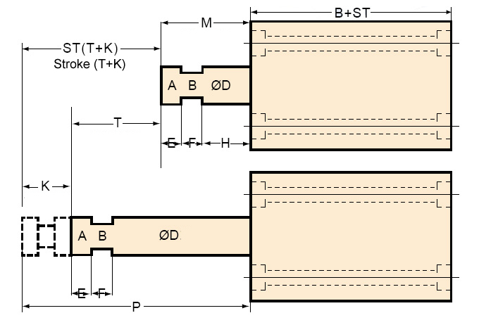 Sensor Thin Hydraulic Cylinder