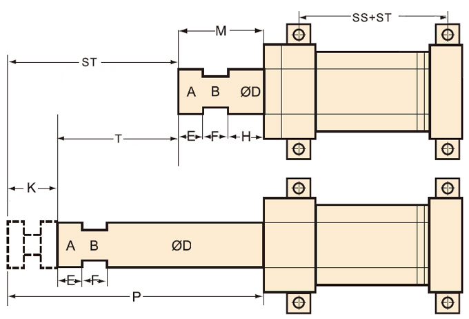 Heavy Oil Hydraulic CylinderLA TYPE