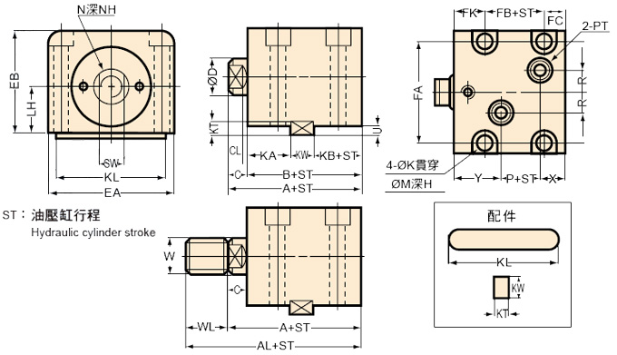 ѹLA TYPEߴʾͼ